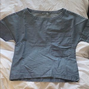 ZARA BASIC z1975 denim top